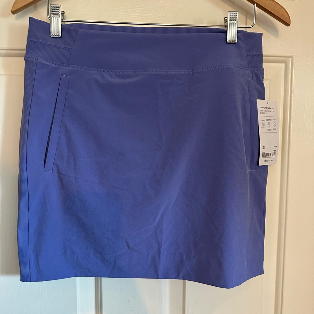 Athleta Brooklyn Skirt/ Skort‎ 16" Sz 8in purple